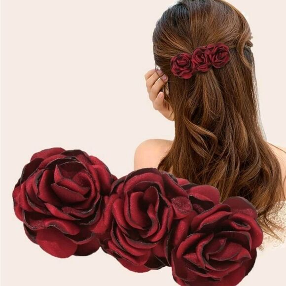 Flower Hair Barrette - Picture 2 of 4